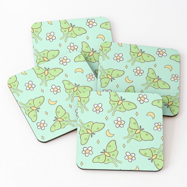 Item preview, Luna Moth Floral designed and sold by hbpatternco.