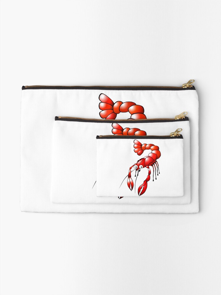 Thumbnail 2 of 4, Zipper Pouch, Crayfish designed and sold by Reethes.