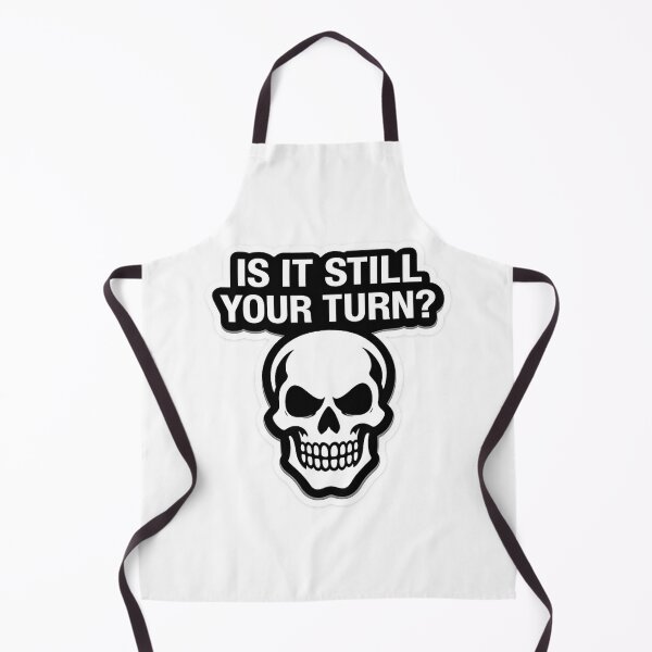 Item preview, Is It Still Your Turn? Funny Bored Skeleton On Swing Dark Humor sticker designed and sold by VibeOffline Studio.