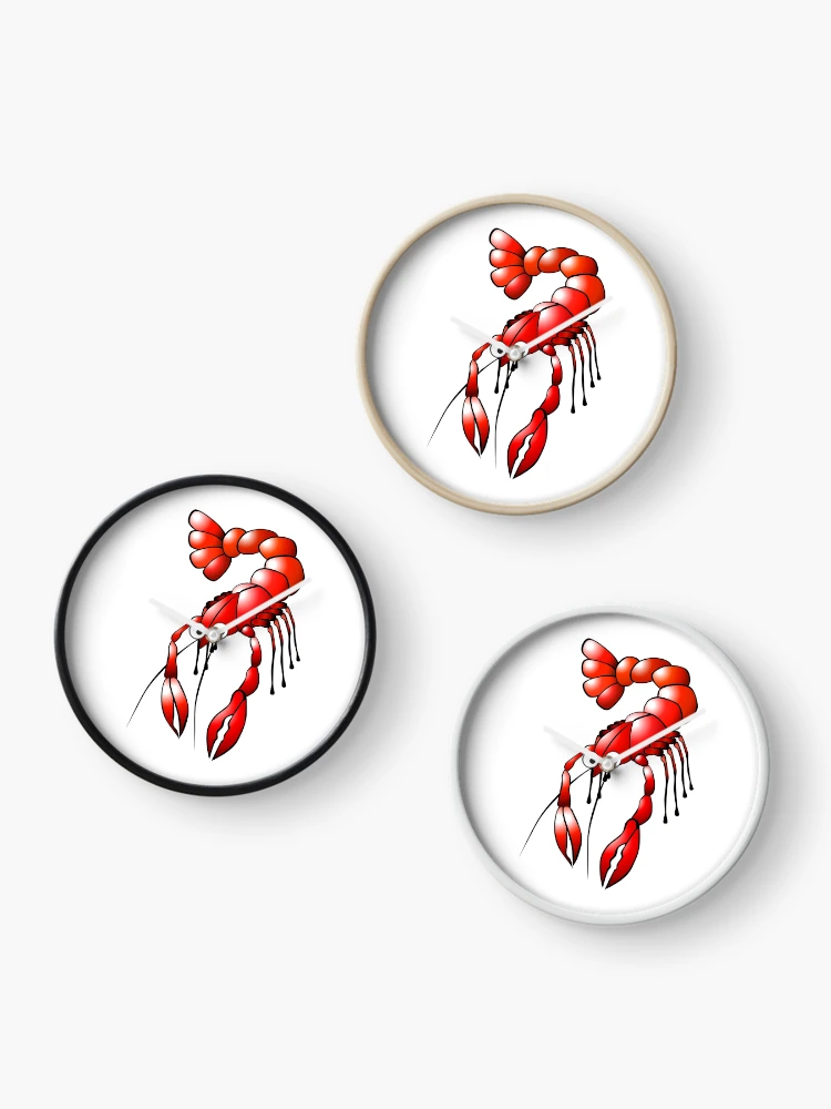 Thumbnail 3 of 4, Clock, Crayfish designed and sold by Reethes.