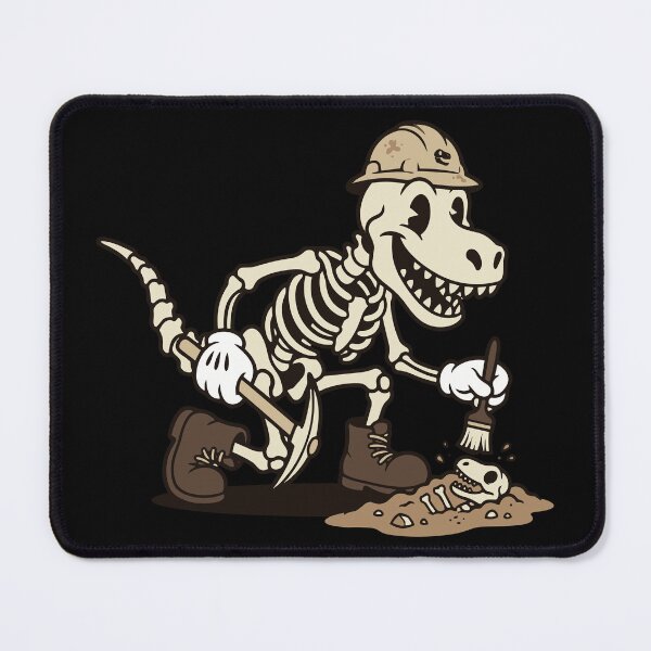 Item preview, Paleontologist Dinosaur Fossil - The Fossil Finder Art Vintage Rubber Hose designed and sold by Mdozet.