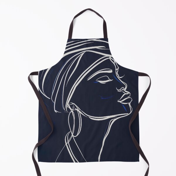 Item preview, Botswanan woman - Blue Abstract Art designed and sold by shadow-bloom.