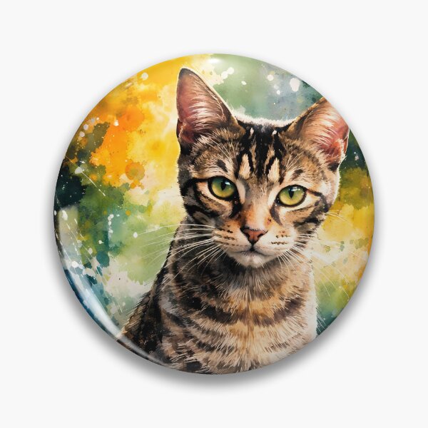 Item preview, Colorful Cat Portrait designed and sold by cuprum.