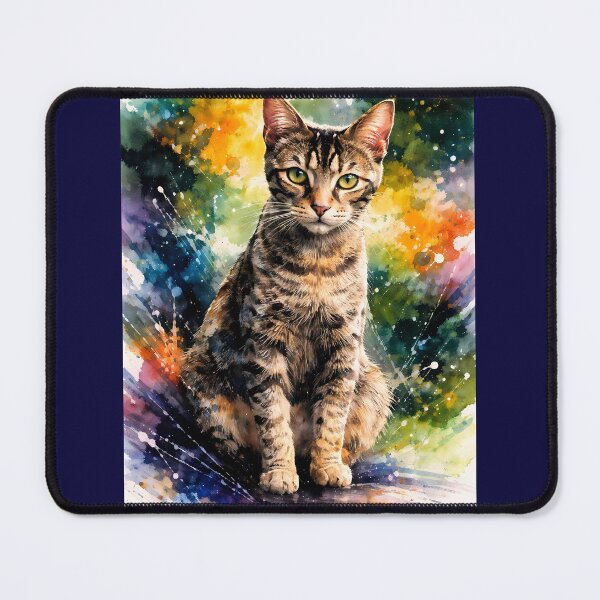 Item preview, Colorful Cat Portrait designed and sold by cuprum.