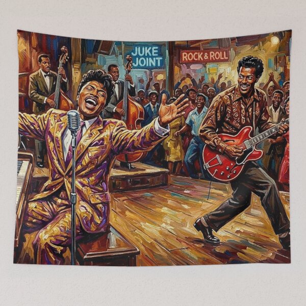 Item preview, The Architects of Rock: Little Richard & Chuck Berry Juke Joint Impasto designed and sold by Art's Diner.