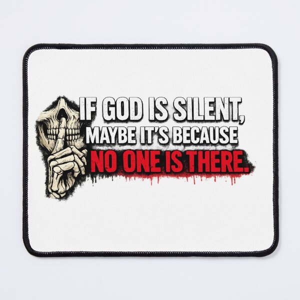 Item preview, Divine Silence – Provocative Atheist Phrase designed and sold by HeyHas.