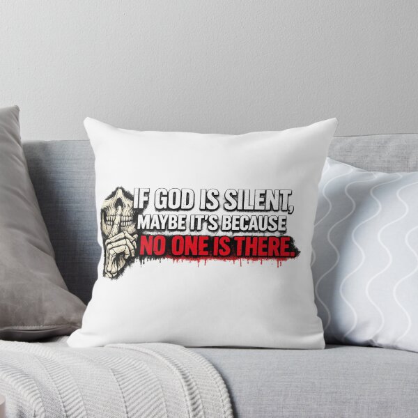 Item preview, Divine Silence – Provocative Atheist Phrase designed and sold by HeyHas.