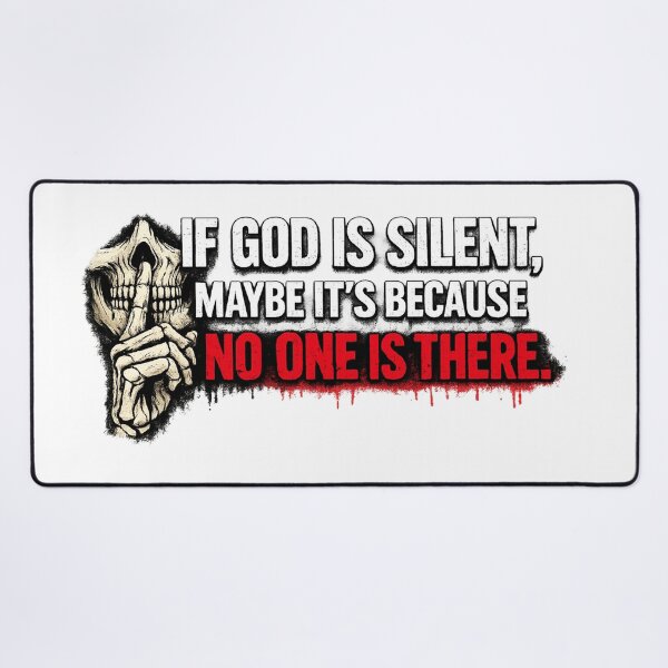 Item preview, Divine Silence – Provocative Atheist Phrase designed and sold by HeyHas.