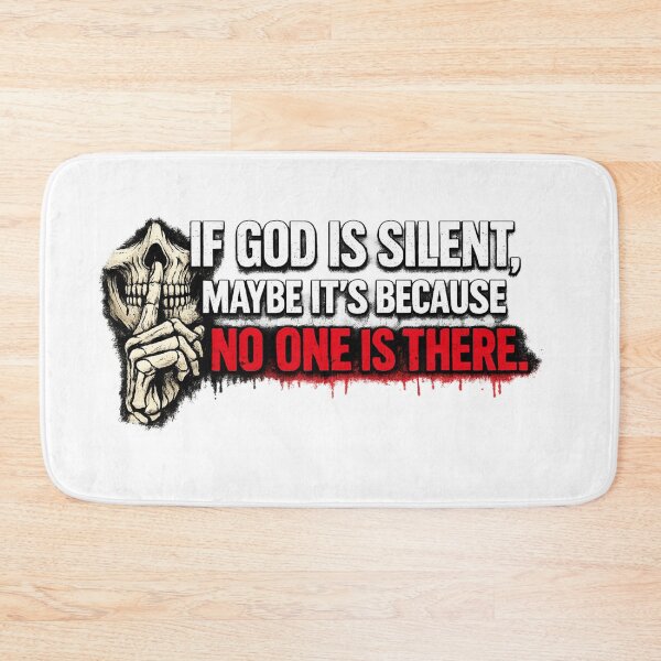 Item preview, Divine Silence – Provocative Atheist Phrase designed and sold by HeyHas.