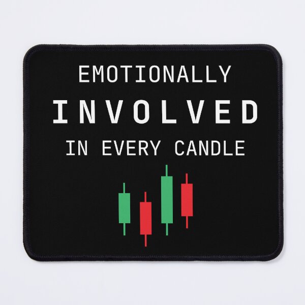 Item preview, Emotionally Involved in Every Candle – Funny Trading & Crypto Investor Humor Design - Dark designed and sold by EmkorDesigner.