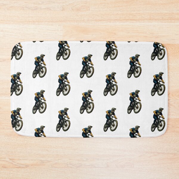 Item preview, Cyclist downhill mountain biking designed and sold by pixperienz4u.
