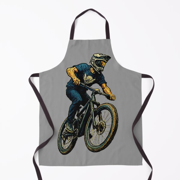 Item preview, Cyclist downhill mountain biking designed and sold by pixperienz4u.