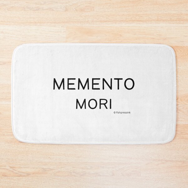 Item preview, Memento Mori v1 – Minimalist Black and White Latin Motto Typography designed and sold by fishpressink.