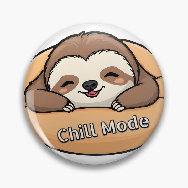 Item preview, Chill Mode | Cute Kawaii Sleeping Sloth on Beanbag designed and sold by DesignsByDessie.