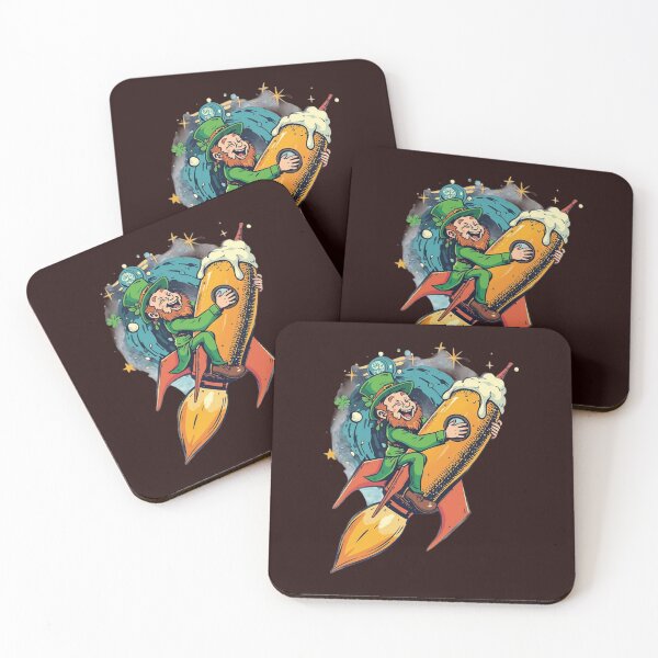 Item preview, Cosmic Leprechaun Riding a Beer Rocket Funny St Patrick’s Day Shirt designed and sold by SassyGin.