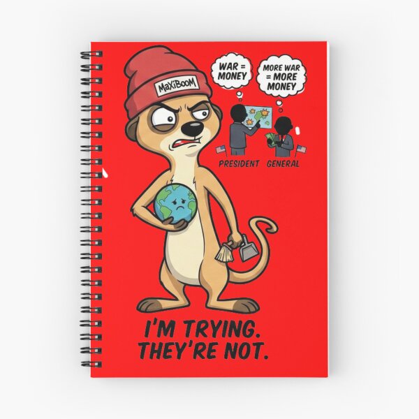 Item preview, MaxiBoOM Meerkat: I’m Trying, They’re Not - Retro 90s Satire designed and sold by mAXiBoOM.