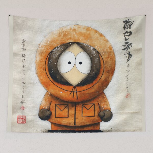 Item preview, Kenny Sumi-e designed and sold by AnimeArsenalPrints.