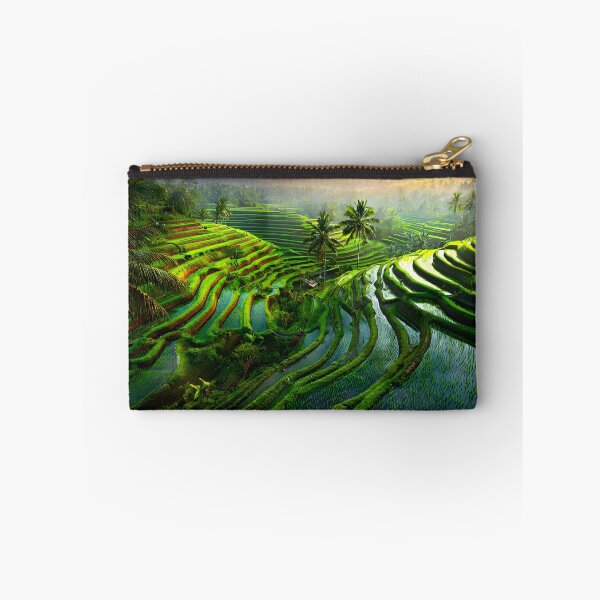 Item preview, Lush Green Terraced Rice Fields at Sunrise designed and sold by Artessie.