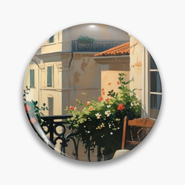 Item preview, Balcony Reading Scene – European Morning Aesthetic designed and sold by semenol.