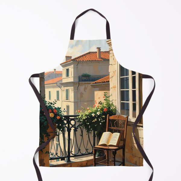 Item preview, Balcony Reading Scene – European Morning Aesthetic designed and sold by semenol.