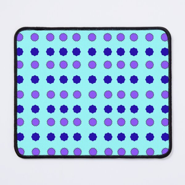 Item preview, Purple and Dark Blue Alternating Stars on Cyan background pattern designed and sold by fev-rocks.