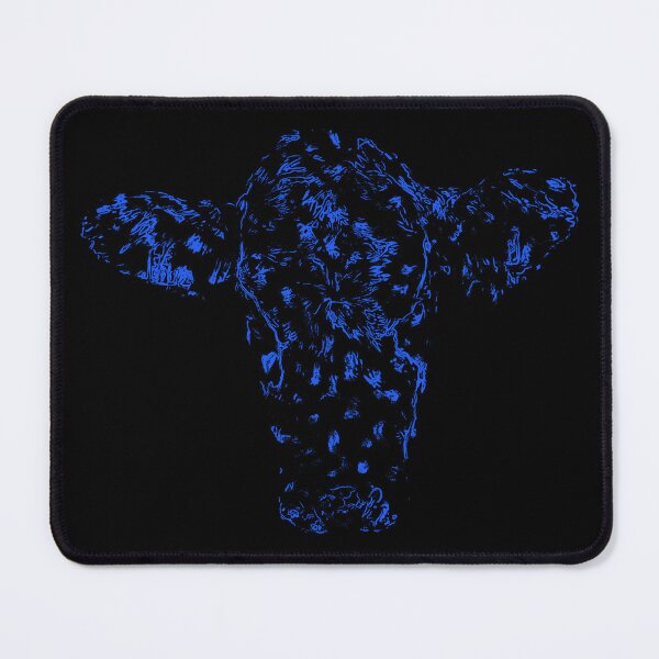 Item preview, Cow head in blue color designed and sold by pixperienz4u.