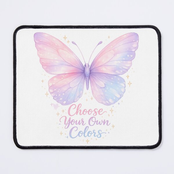 Item preview, Choose Your Own Colors – Pastel Butterfly Watercolor Inspirational Art designed and sold by Nusha Creations.