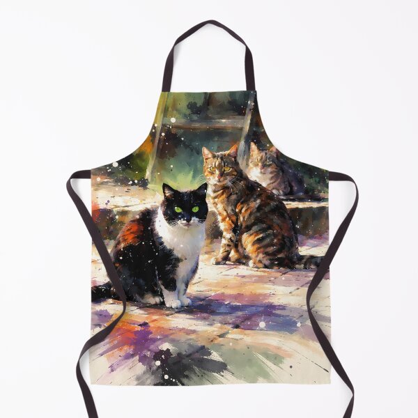 Item preview, Colorful Cats in Sunlit Garden designed and sold by cuprum.