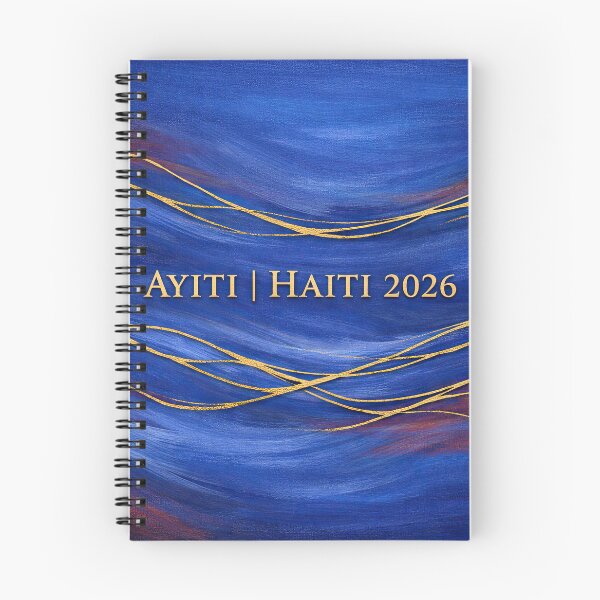 Item preview, Elegant Ayiti Haiti 2026 Golden Waves designed and sold by BrickByDream.