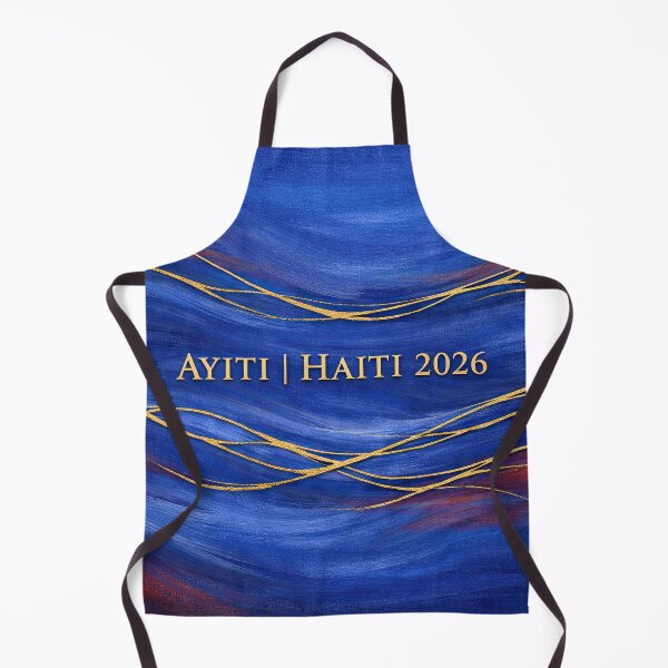 Item preview, Elegant Ayiti Haiti 2026 Golden Waves designed and sold by BrickByDream.