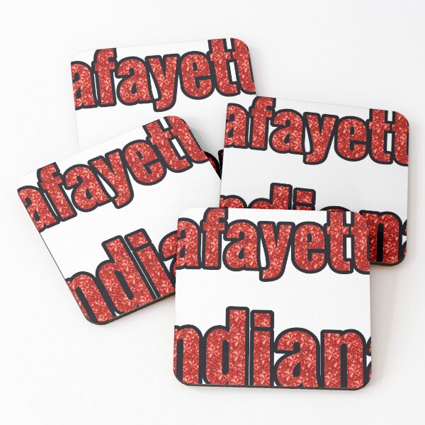 Item preview, Lafayette Indiana City Name With Red Rhinestone designed and sold by TheIconSmith.