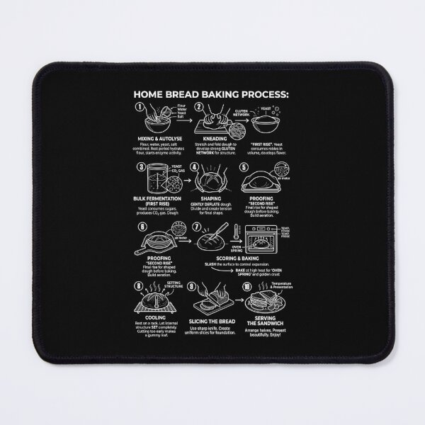 Item preview, Bread Baking Chart Diagram Graphic Funny Baker Cooking designed and sold by GrandeDuc.