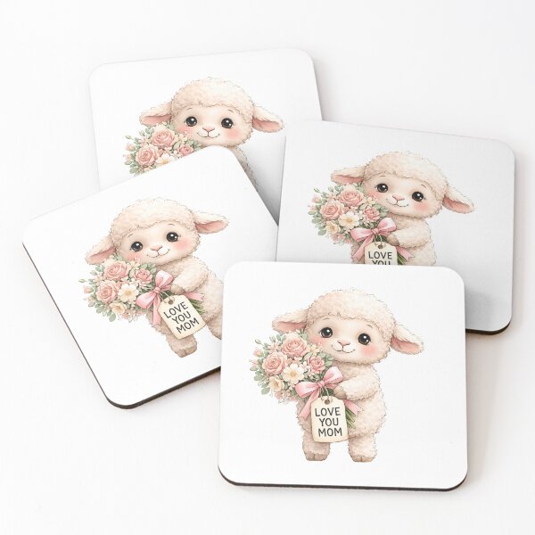 Item preview, Love You Mom – Cute Sheep Mother’s Day Design designed and sold by Saxon Designs.
