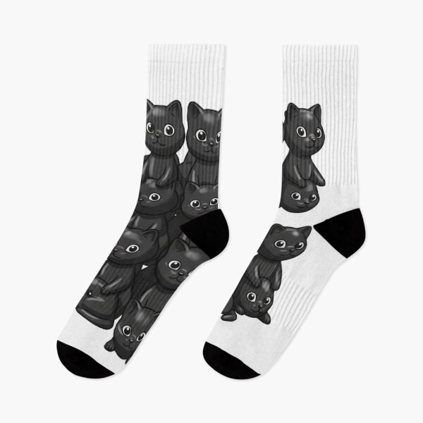 Item preview, a bunch of black cats designed and sold by Snurly.