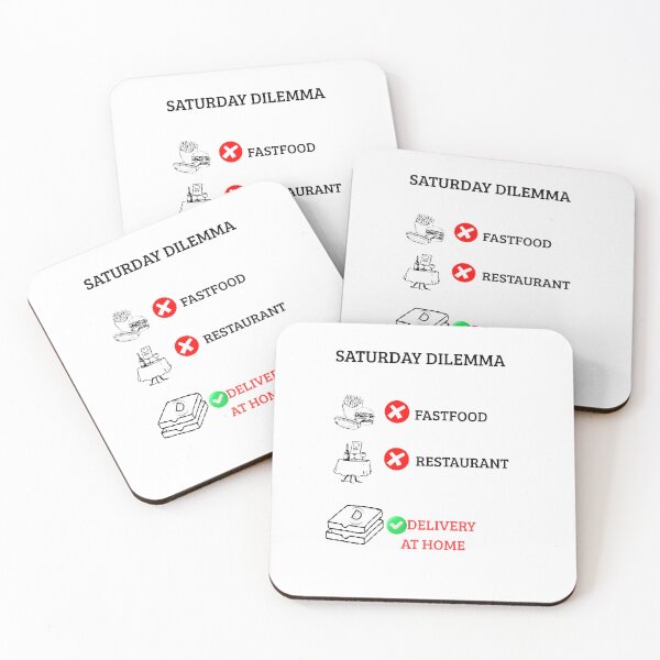 Item preview, The Italian Dilemma-Saturday Night Pizza Delivery vs Restaurant  designed and sold by TheItaliandilemma.