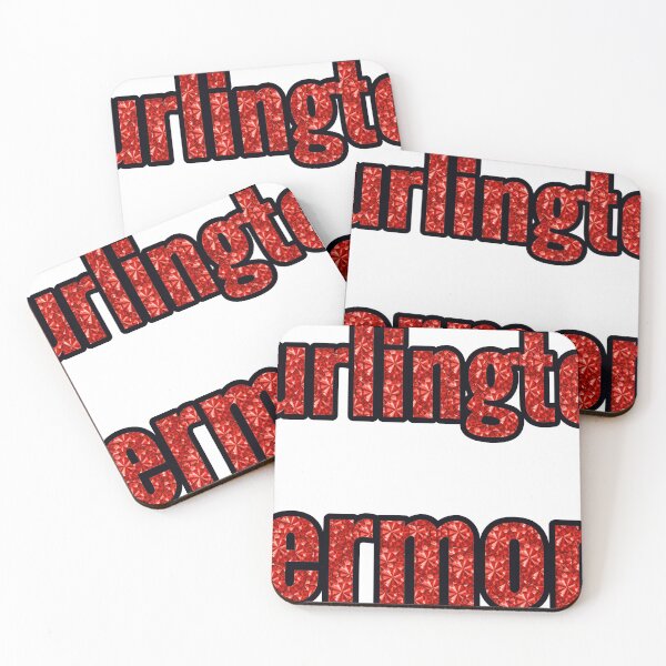 Item preview, Burlington Vermont City Name With Red Rhinestone designed and sold by TheIconSmith.