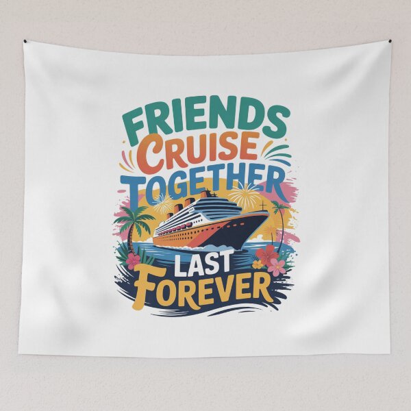 Item preview, Friends Cruise Together Last Forever Vacation Trip designed and sold by CORJIDOG-ART.