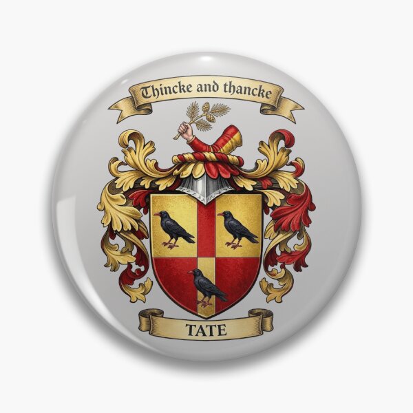 Item preview, The Tate Family Coat of Arms designed and sold by BagTown Clans.