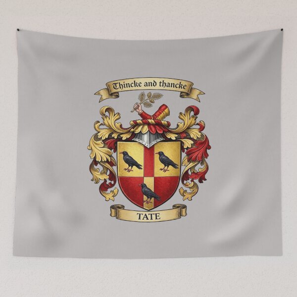Item preview, The Tate Family Coat of Arms designed and sold by BagTown Clans.