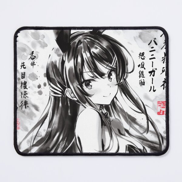 Item preview, Bunny Girl Senpai Sumi-e designed and sold by AnimeArsenalPrints.
