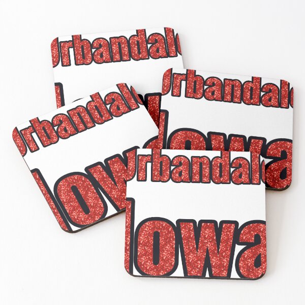 Item preview, Urbandale Iowa City Name With Red Rhinestone designed and sold by TheIconSmith.