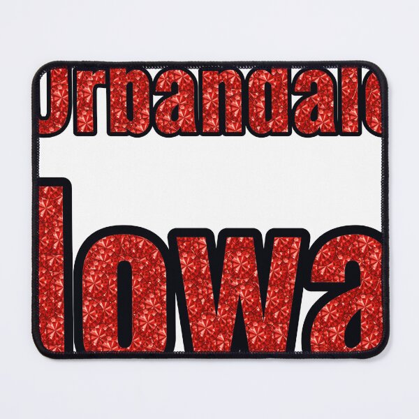 Item preview, Urbandale Iowa City Name With Red Rhinestone designed and sold by TheIconSmith.