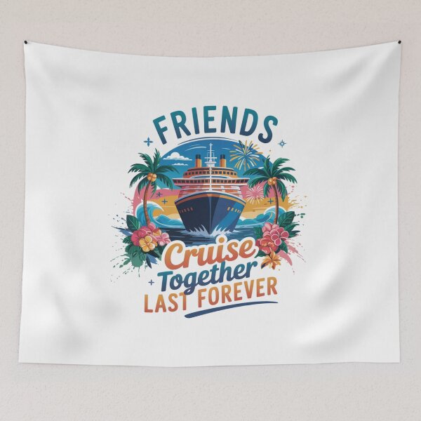 Item preview, Friends Cruise Together Last Forever Vacation designed and sold by CORJIDOG-ART.