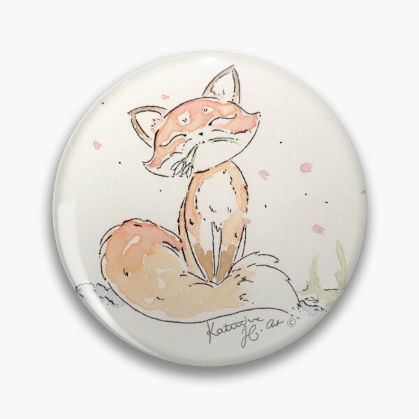 Item preview, Girl and the fox in Spring designed and sold by Katerina-H-Art.