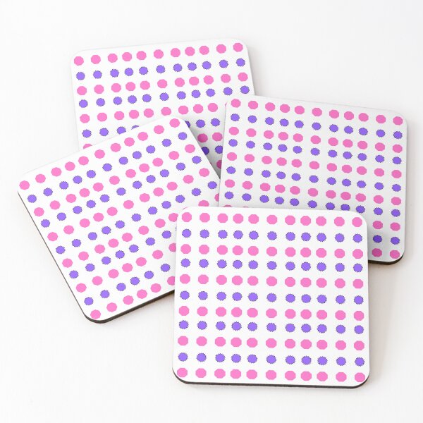 Item preview, Purple Stars and Pink Octagons on White background pattern designed and sold by fev-rocks.