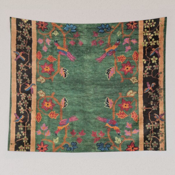Item preview, Vintage Art Deco Chinese Rug Print designed and sold by Vicky Brago-Mitchell®.