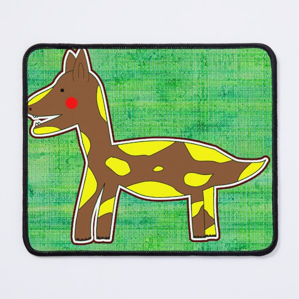 Item preview, "Playful Cartoon Giraffe with Textured Background" designed and sold by nighttime1990.