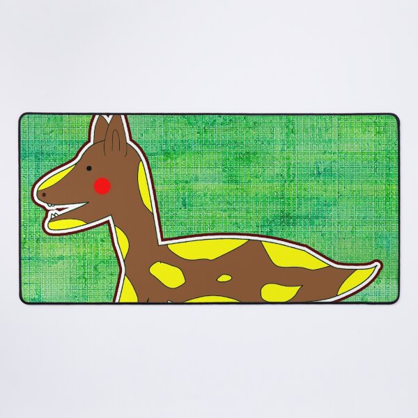 Item preview, "Playful Cartoon Giraffe with Textured Background" designed and sold by nighttime1990.