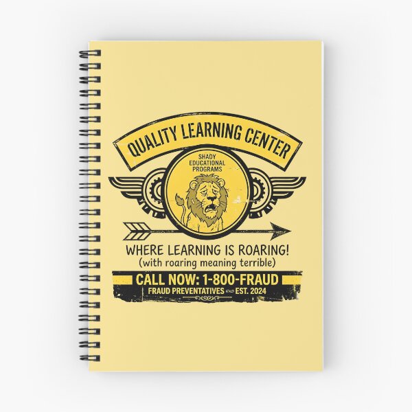 Item preview, Quality Learning Center 1-800-FRAUD - Funny Satirical Design designed and sold by WowDezign.