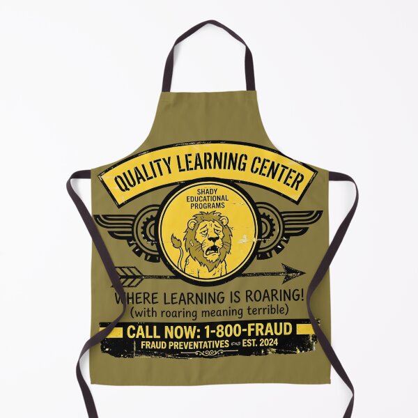 Item preview, Quality Learning Center 1-800-FRAUD - Funny Satirical Design designed and sold by WowDezign.